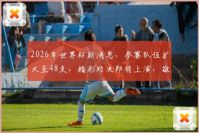 2026年世界杯新消息，参赛队伍扩大至48支，精彩对决即将上演，敬请期待